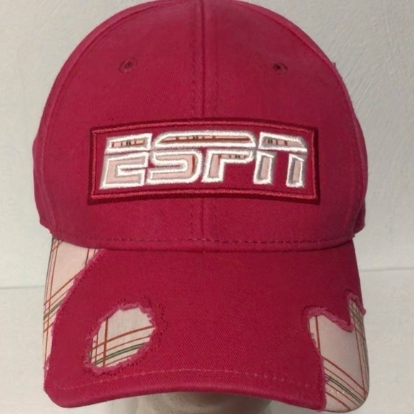 𝅺disney ESPN Ladies One-size Hat Pink Baseball Cap - Picture 3 of 7